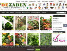 Tablet Screenshot of dezaden.nl
